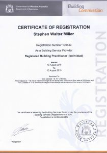registered builder - Inspector Perth